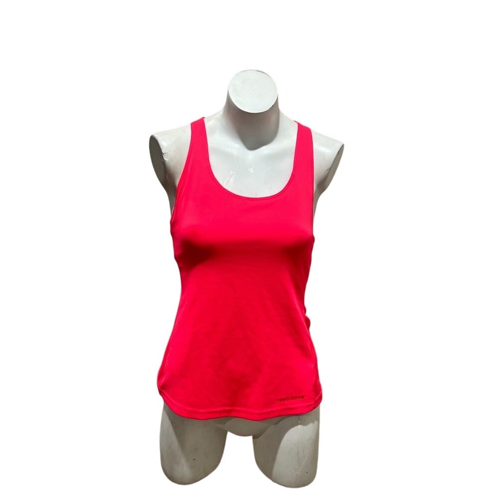 New Balance  Tank Top Womens M Hot Pink Racerback Built-In Bra Athletic